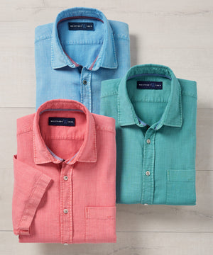 Westport 1989 Garment Dyed Slub Cotton Sport Shirt