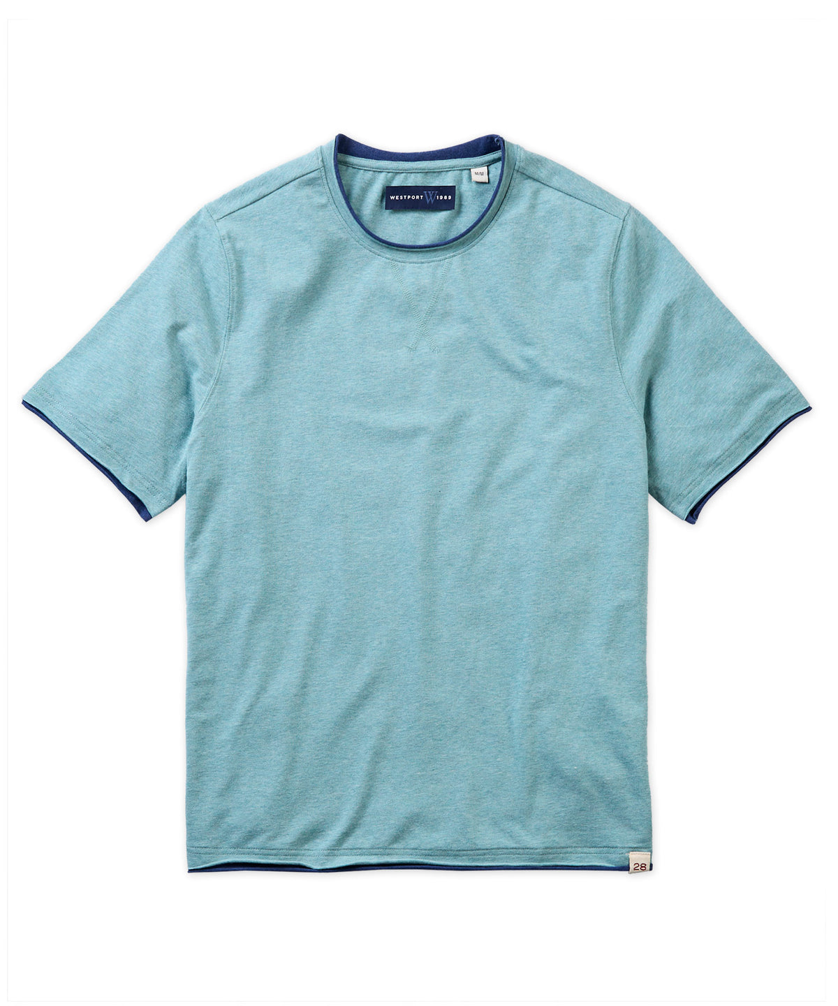 T-shirt con doppio bordo Westport 1989, Men's Big & Tall