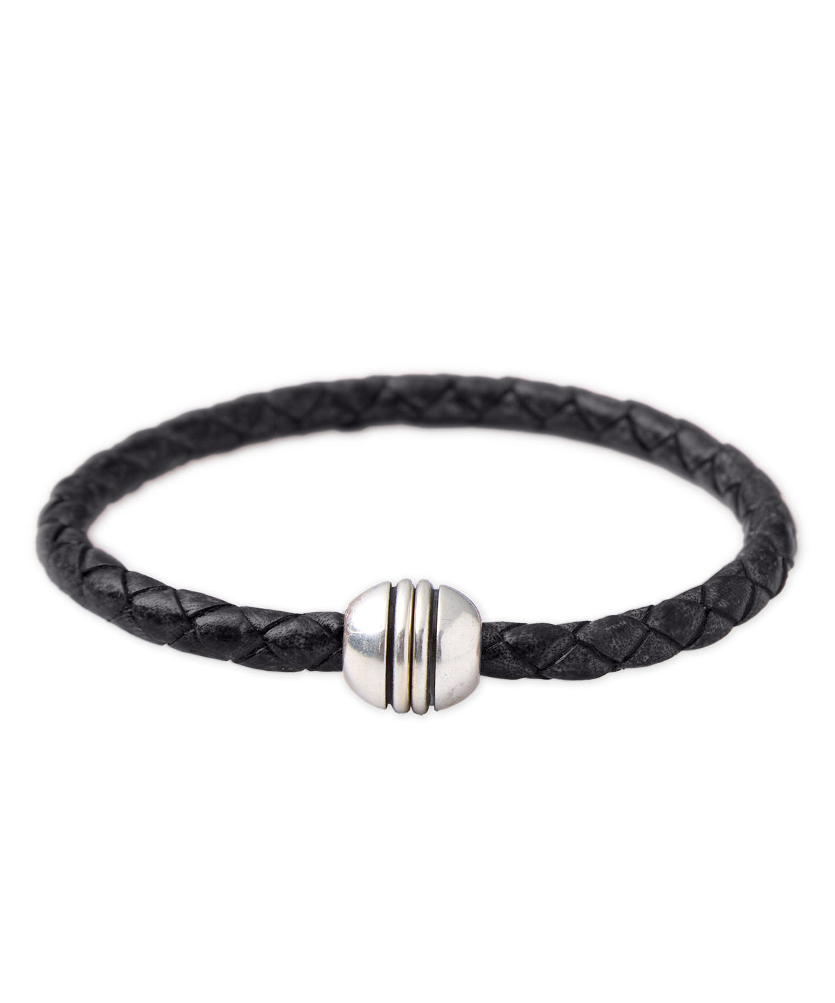 Torino Woven Single Ball Magnetic Clasp Bracelet, Men's Big & Tall