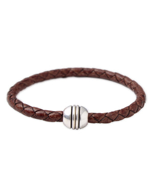 Torino Woven Single Ball Magnetic Clasp Bracelet