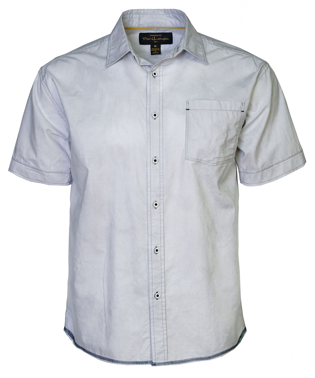 Pete Huntington Short Sleeve Spread Collar Sport Shirt