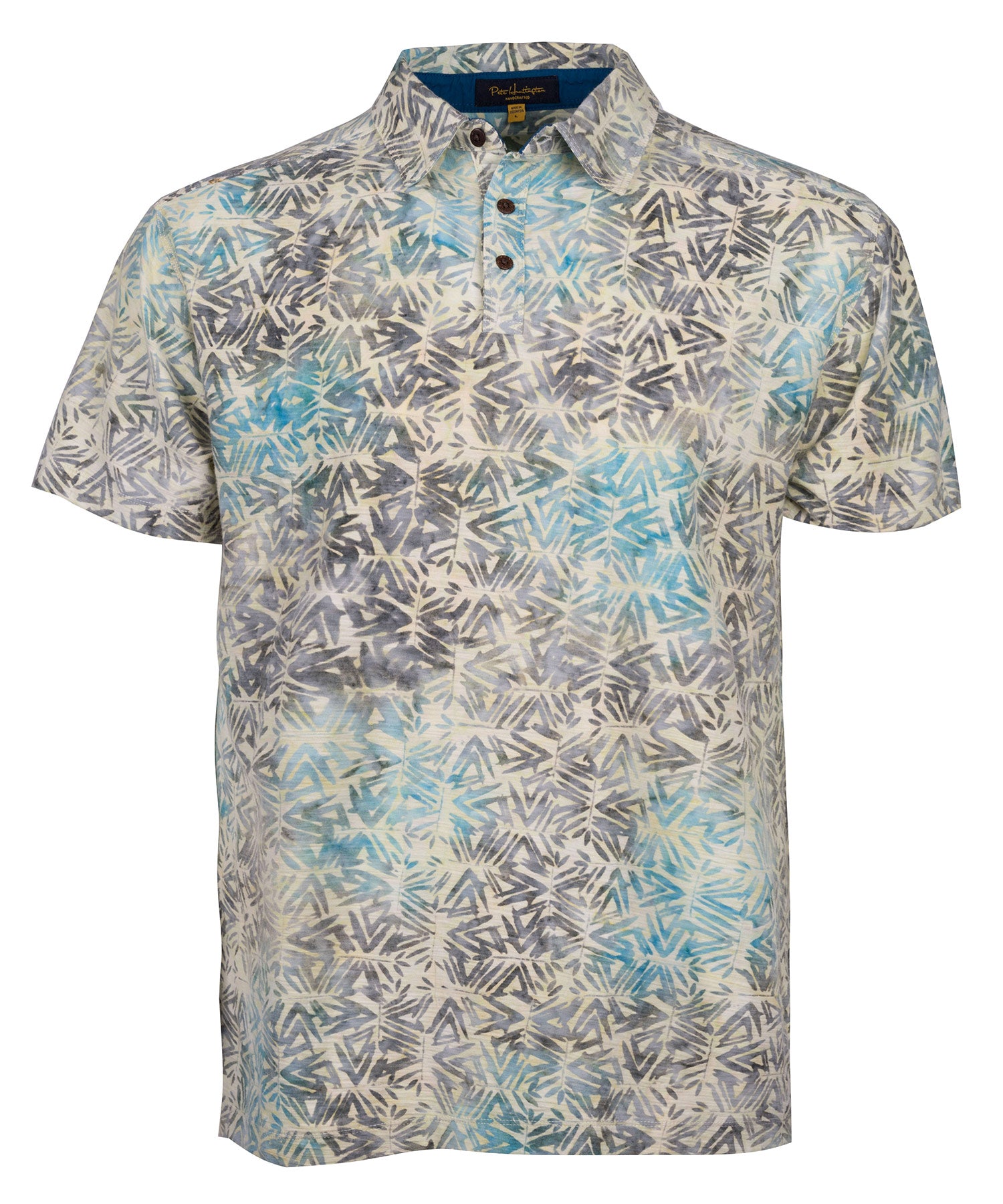 Pete Huntington Short Sleeve Abstract Print Sport Shirt