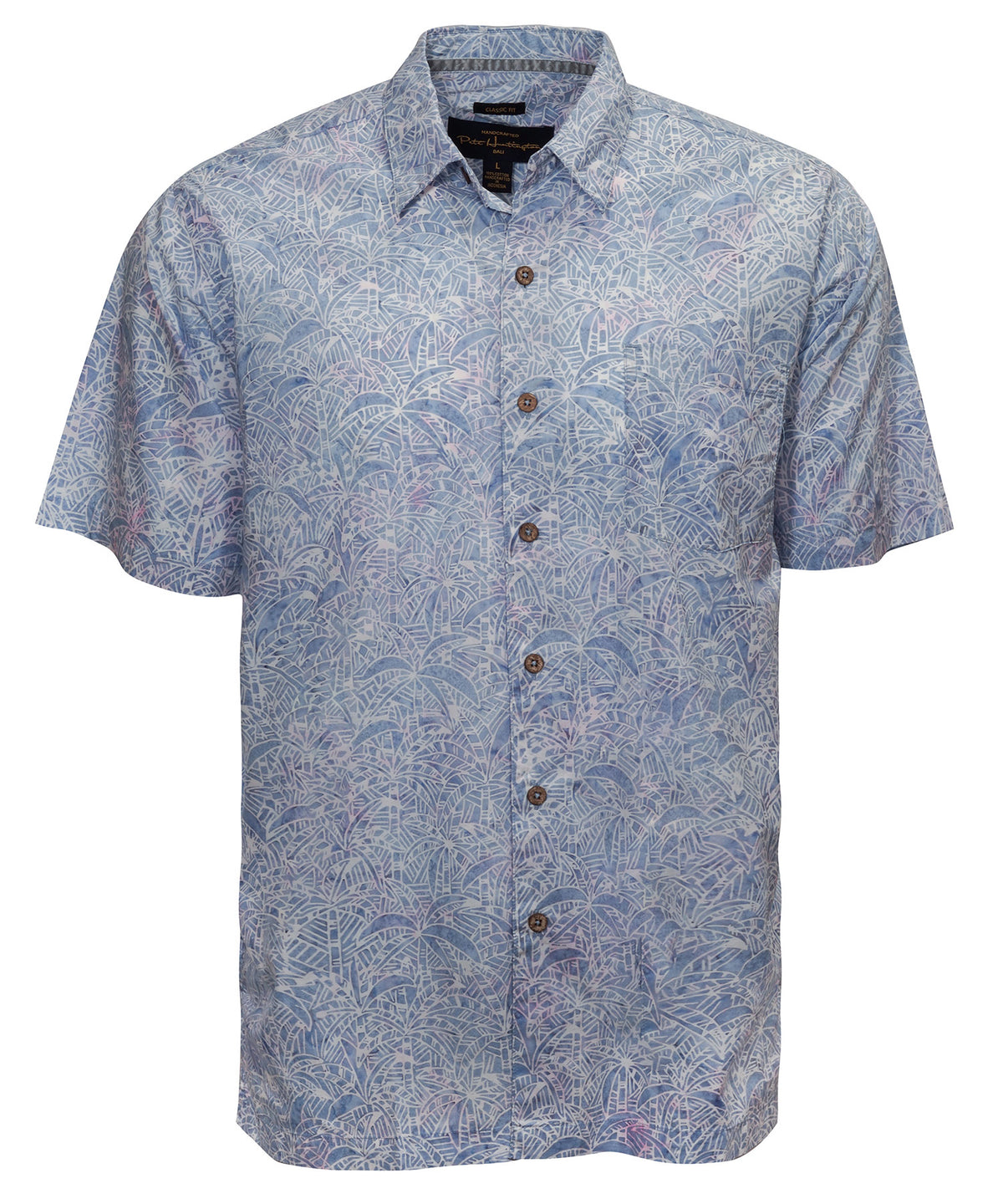 Pete Huntington Short Sleeve Paradise Print Sport Shirt