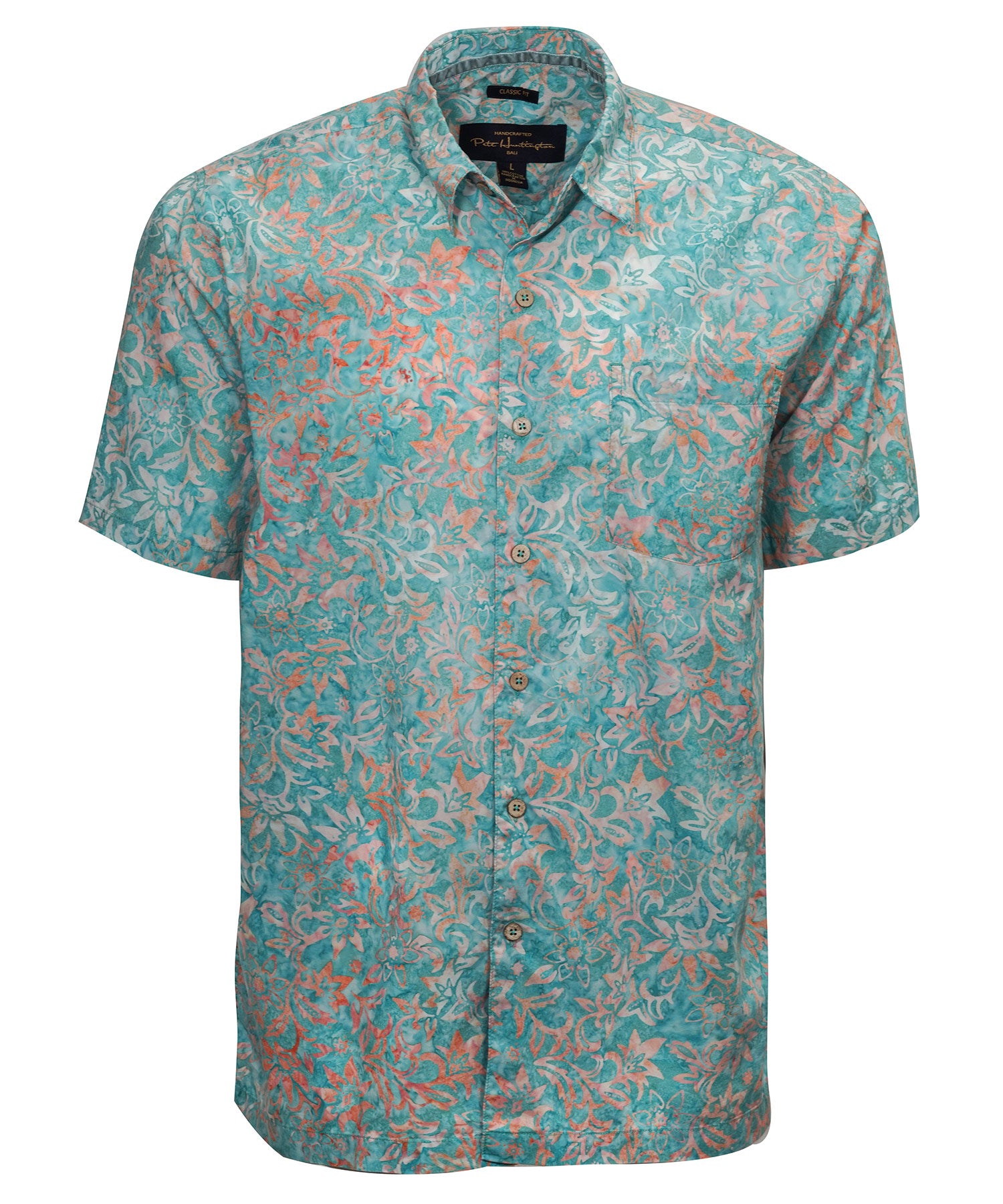 Pete Huntington Short Sleeve Dynamic Print Sport Shirt