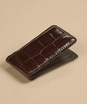 Torino Genuine Alligator Leather Magnetic Money Clip