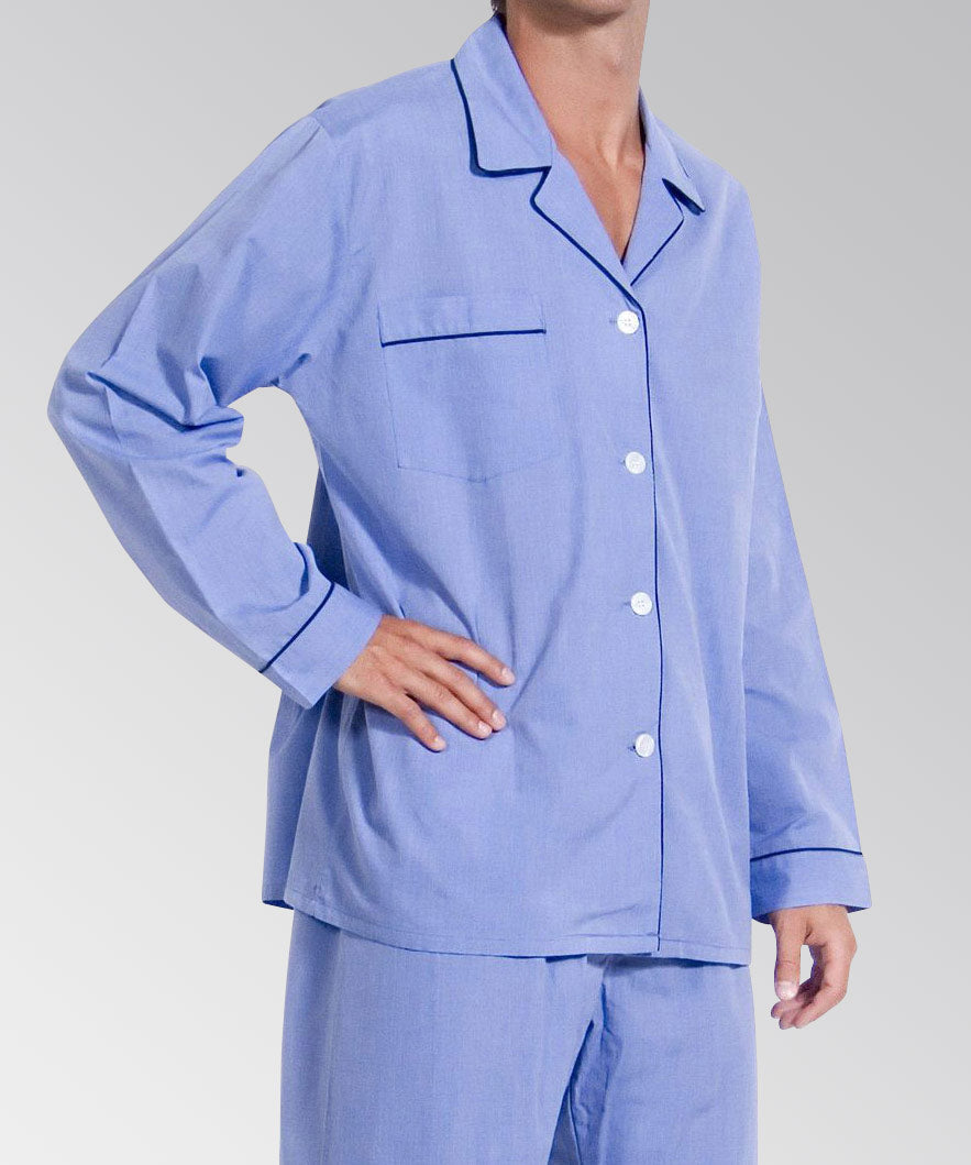 Majestic Long Sleeve Cotton Pajamas Set, Men's Big & Tall