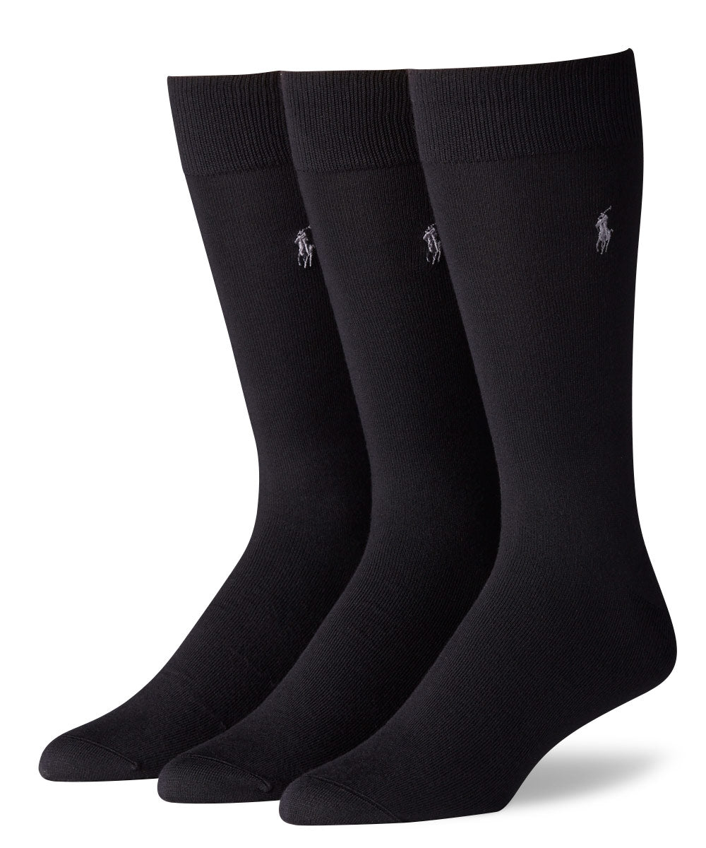 Polo Ralph Lauren Men's Big & Tall 3-Pack Supersoft Flat Socks Polo Ralph Lauren Men's Big & Tall 3-Pack Supersoft Flat Socks