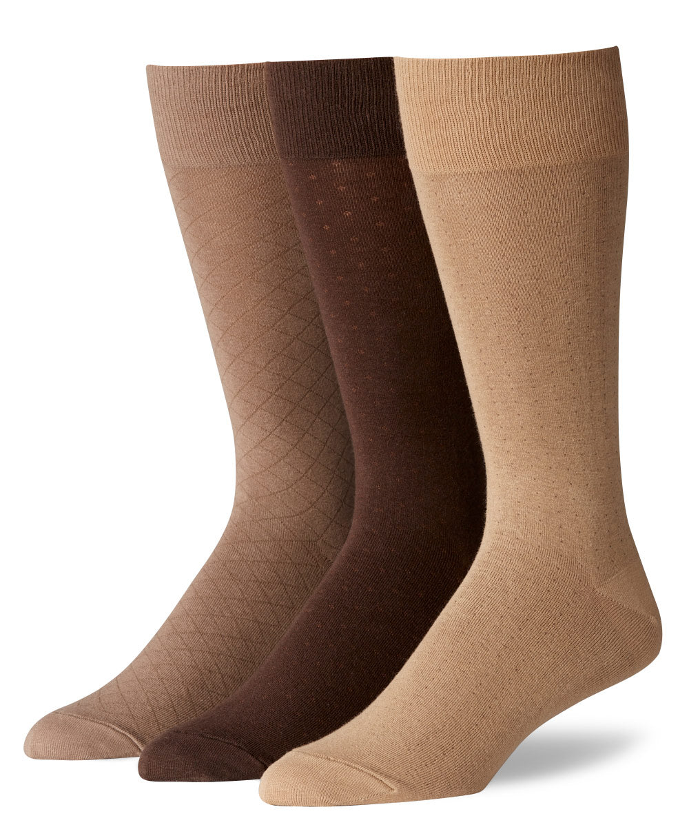 Polo Ralph Lauren Large Size Assorted Fancy Crew Socks (3-Pack)