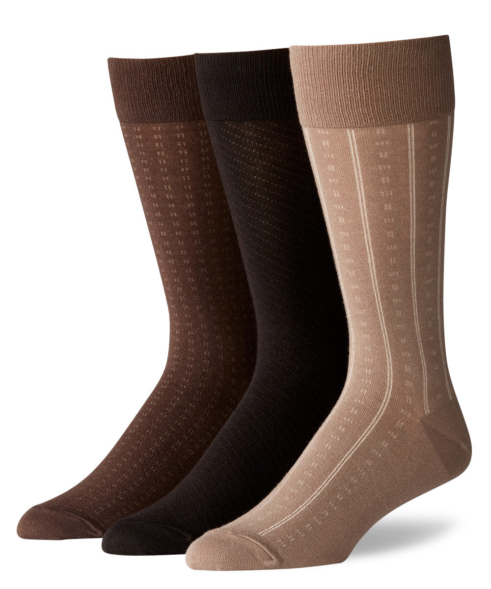 Polo Ralph Lauren Assorted Fancy Crew Socks (3-Pack)