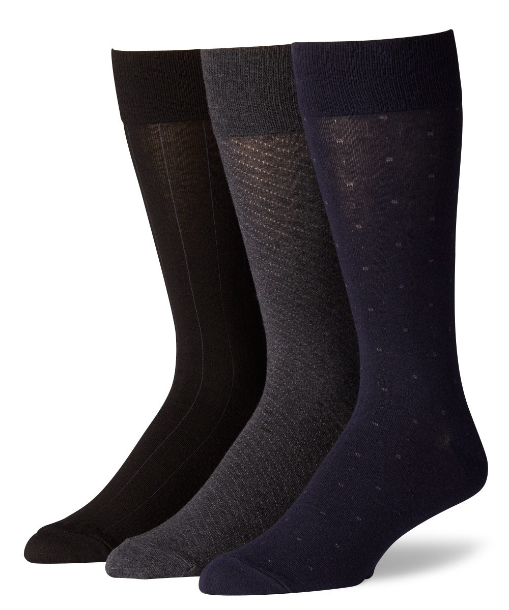 Polo Ralph Lauren Assorted Fancy Crew Socks (3-Pack), Men's Big & Tall