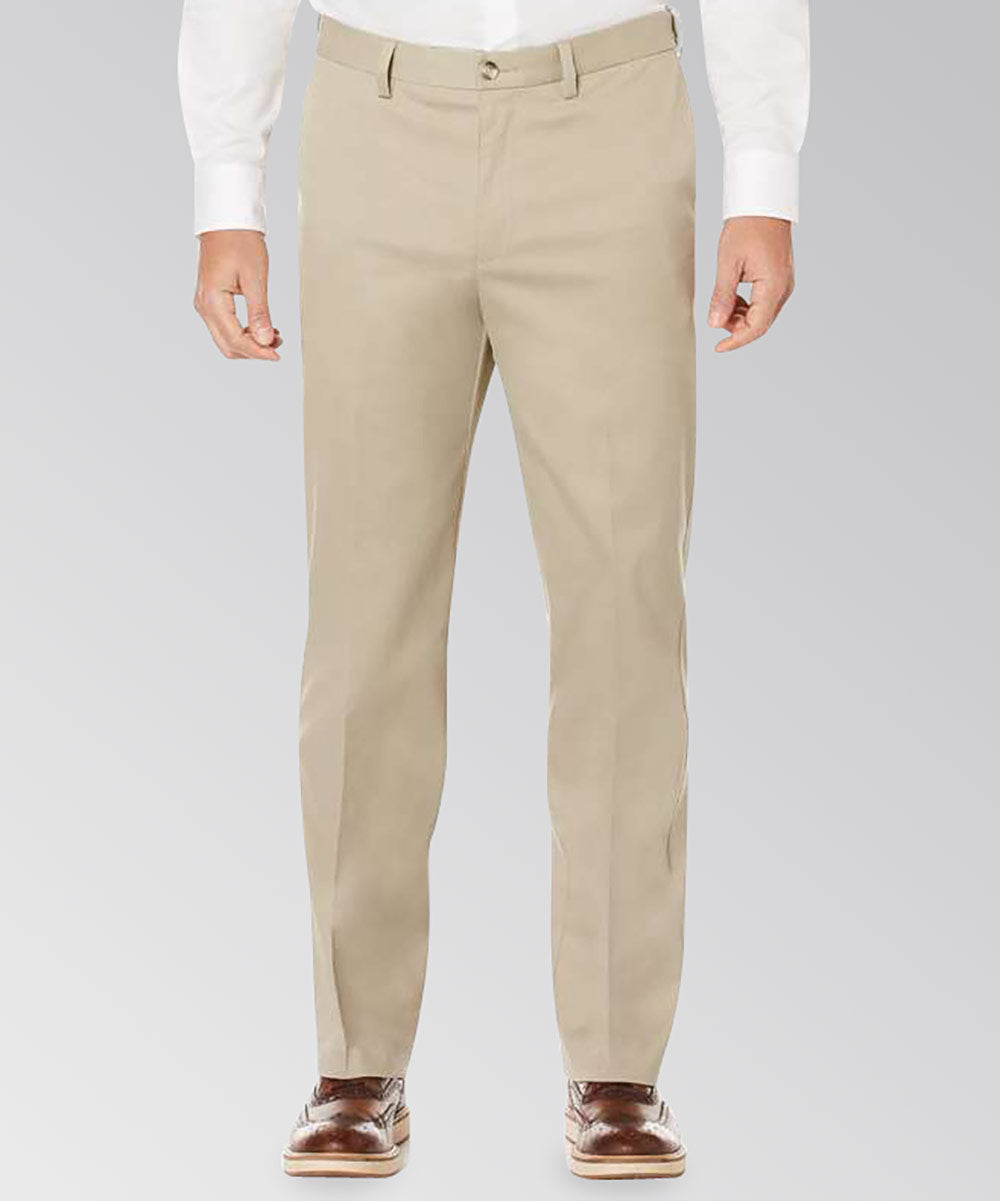 Savane Ultimate Performance Flat Front Chino Pants, Men's Big & Tall