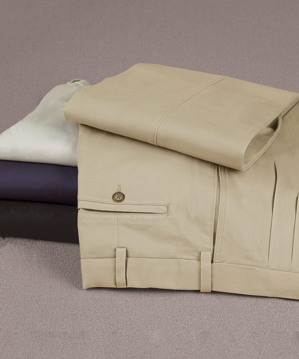 savane pleated dress pants Savane Men's Pleated Performance Chinos - BIG