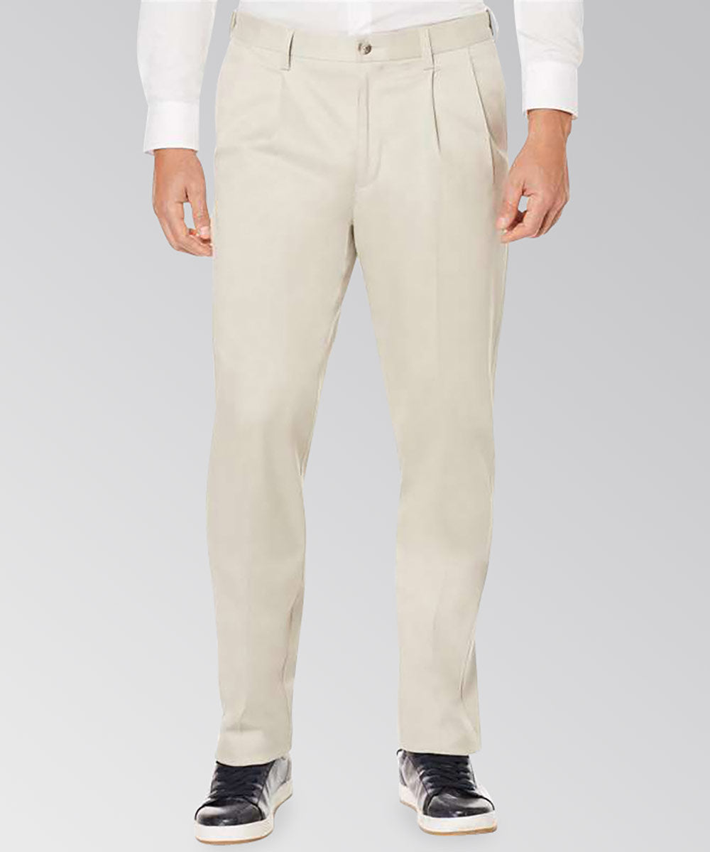 savane men's pleated dress pants Savane Men's Big & Tall Pleated Pants, Navy Blue, 44 x 34, Cotton