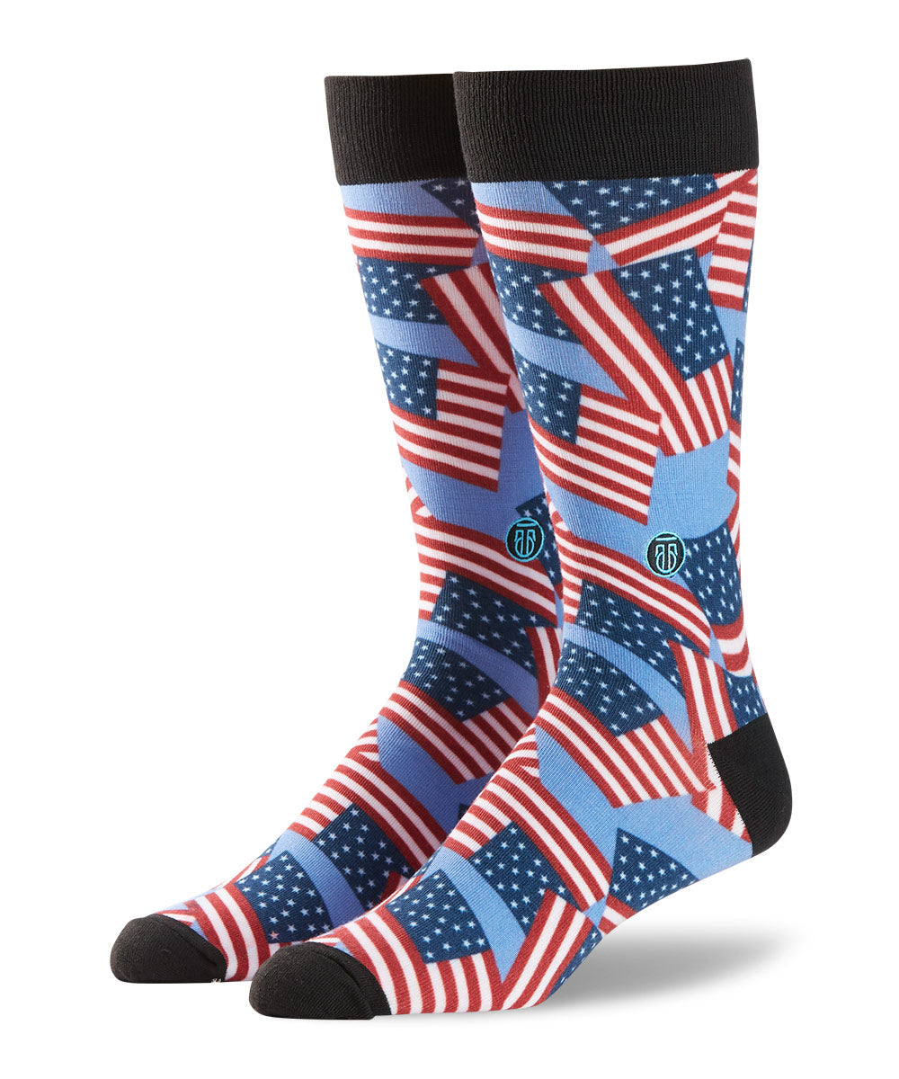 TallOrder Patterned Crew Socks - The Scott
