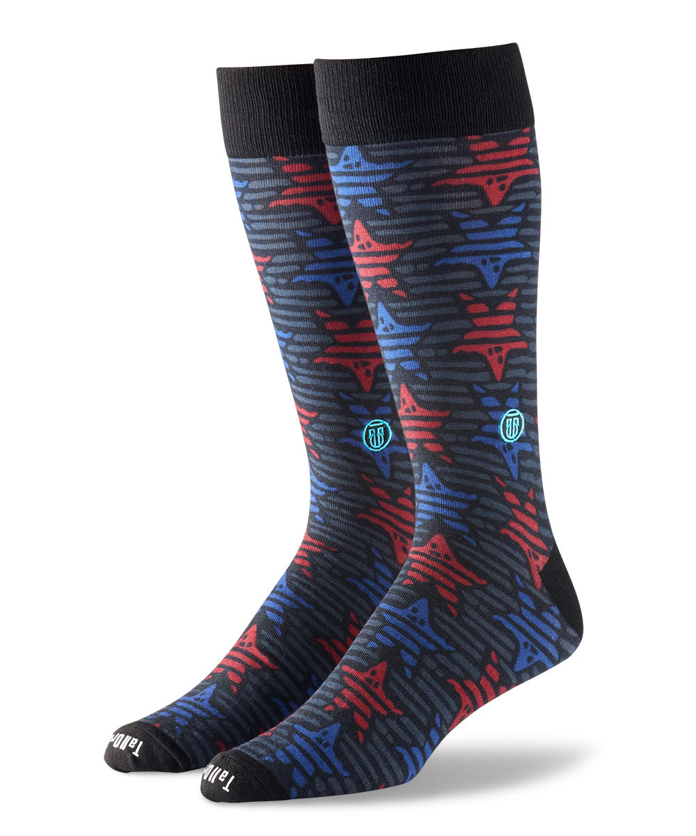 TallOrder Patterned Crew Socks - The Stuie, Men's Big & Tall