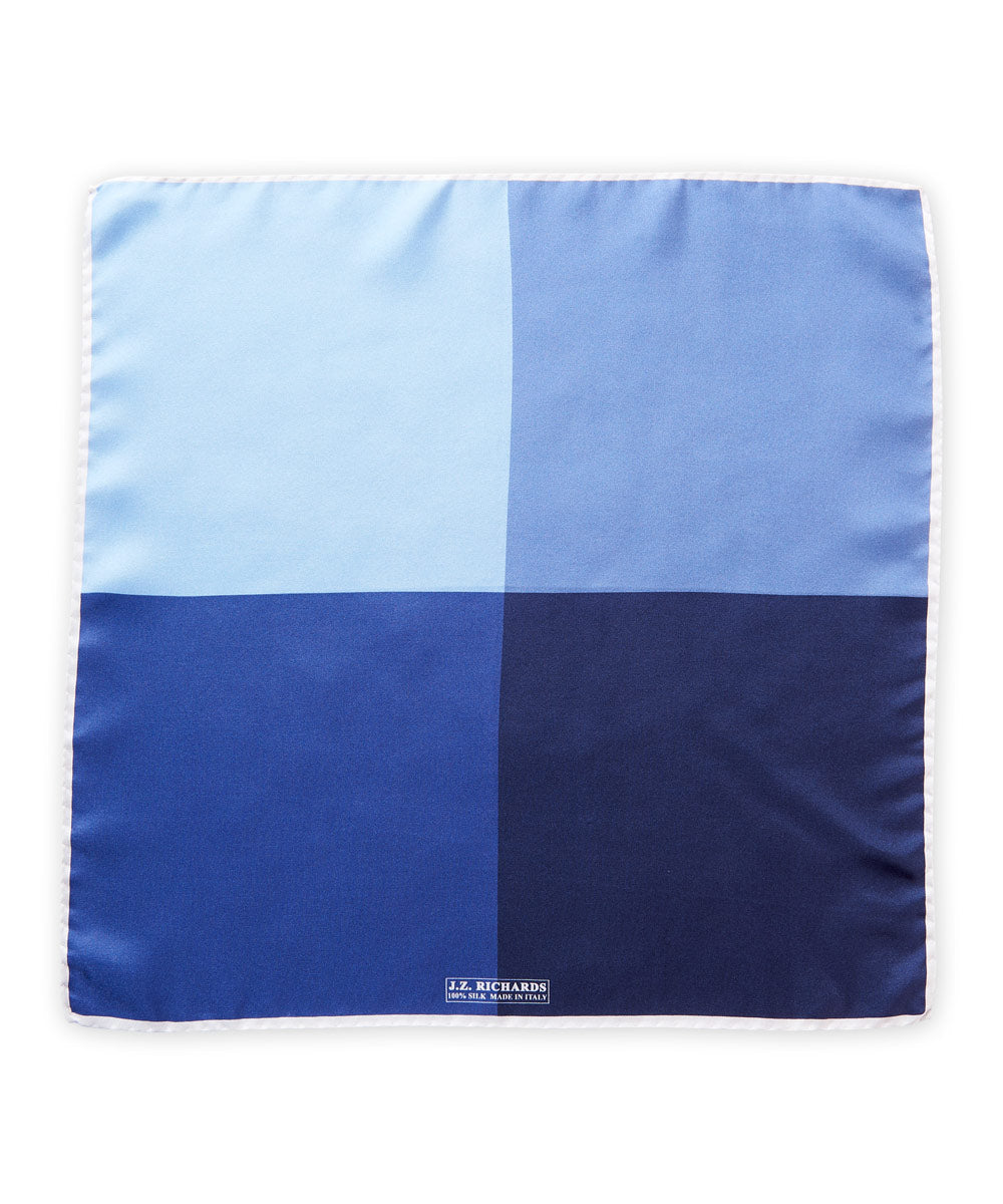 JZ Richards Four-Paneled Solid Silk Pocket Square