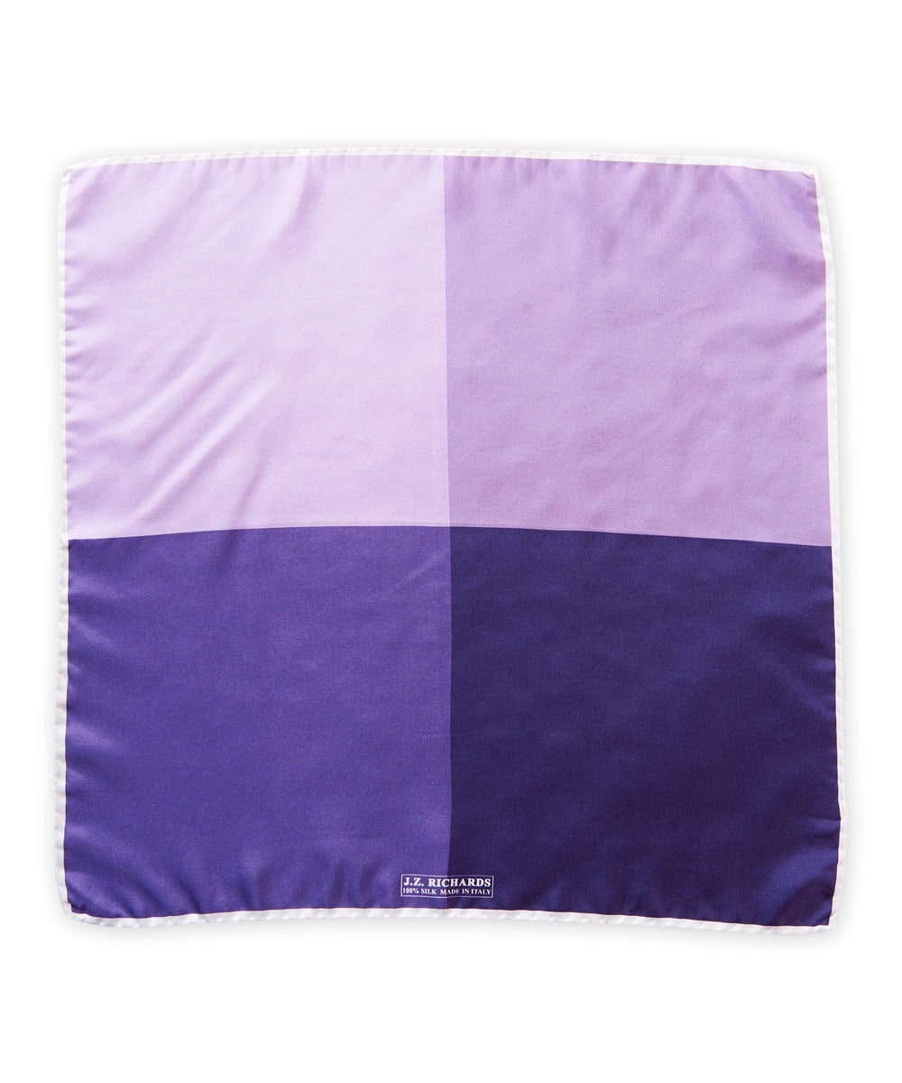 JZ Richards Four-Paneled Solid Silk Pocket Square