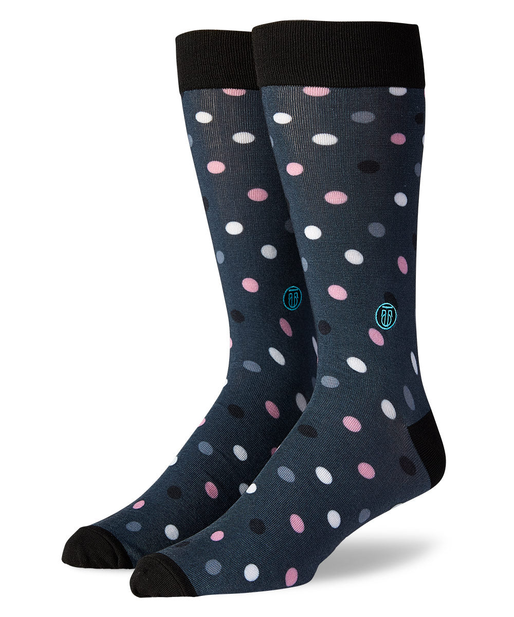 TallOrder Patterned Crew Socks - The Danny, Men's Big & Tall