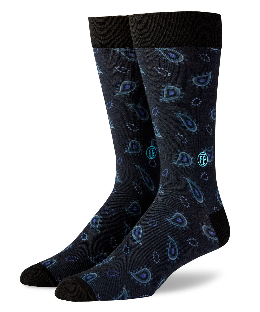 TallOrder Patterned Crew Socks - The Ralphie, Men's Big & Tall