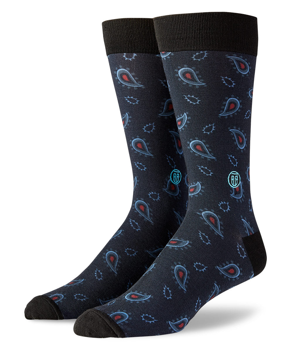 TallOrder Patterned Crew Socks - The Ralphie, Men's Big & Tall