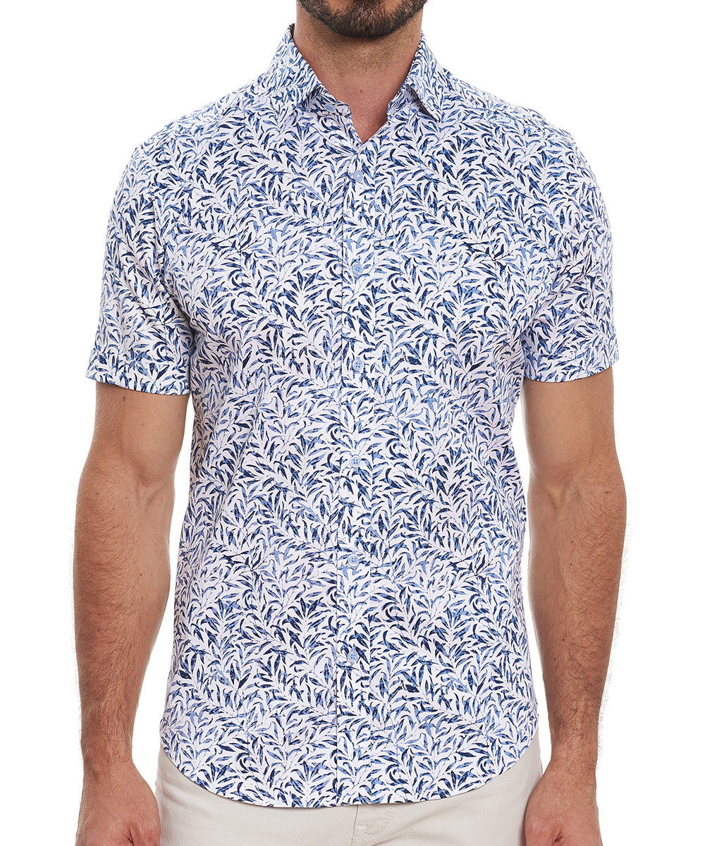 Robert Graham Short Sleeve Patterned Sport Shirt