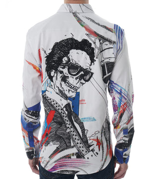 Robert Graham Long Sleeve Stretch Patterned Sport Shirt