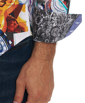 Robert Graham Long Sleeve Stretch Patterned Sport Shirt