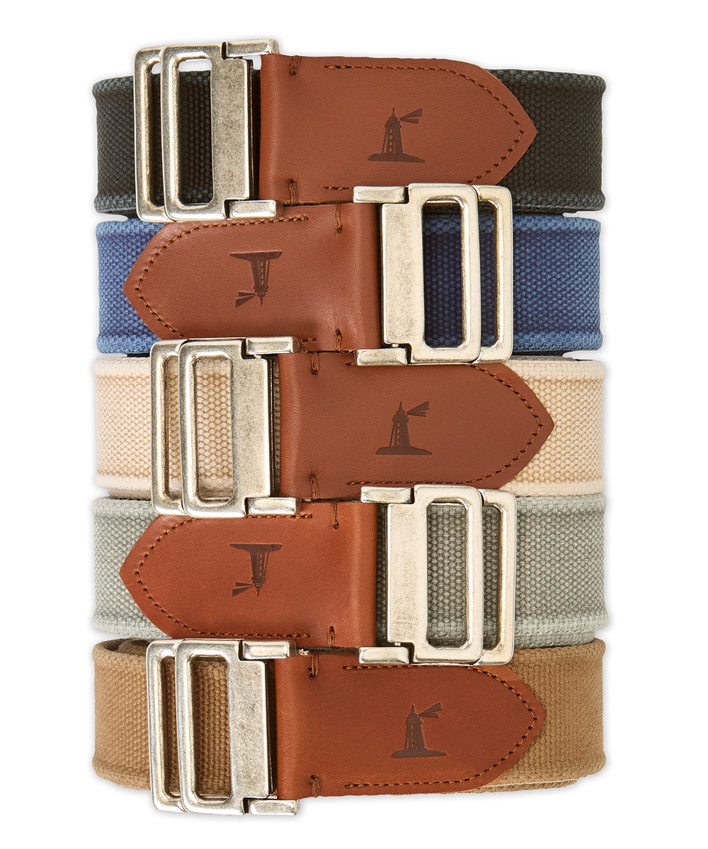 Westport Lifestyle Canvas D-Ring Belt, Men's Big & Tall