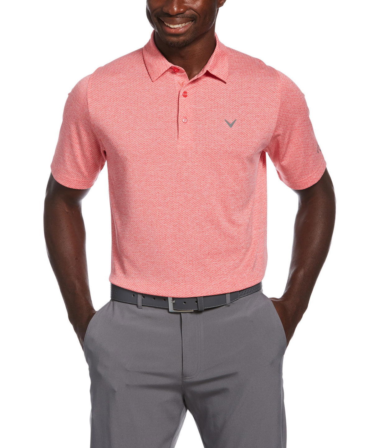 Callaway Short Sleeve Ventilated Heather Polo