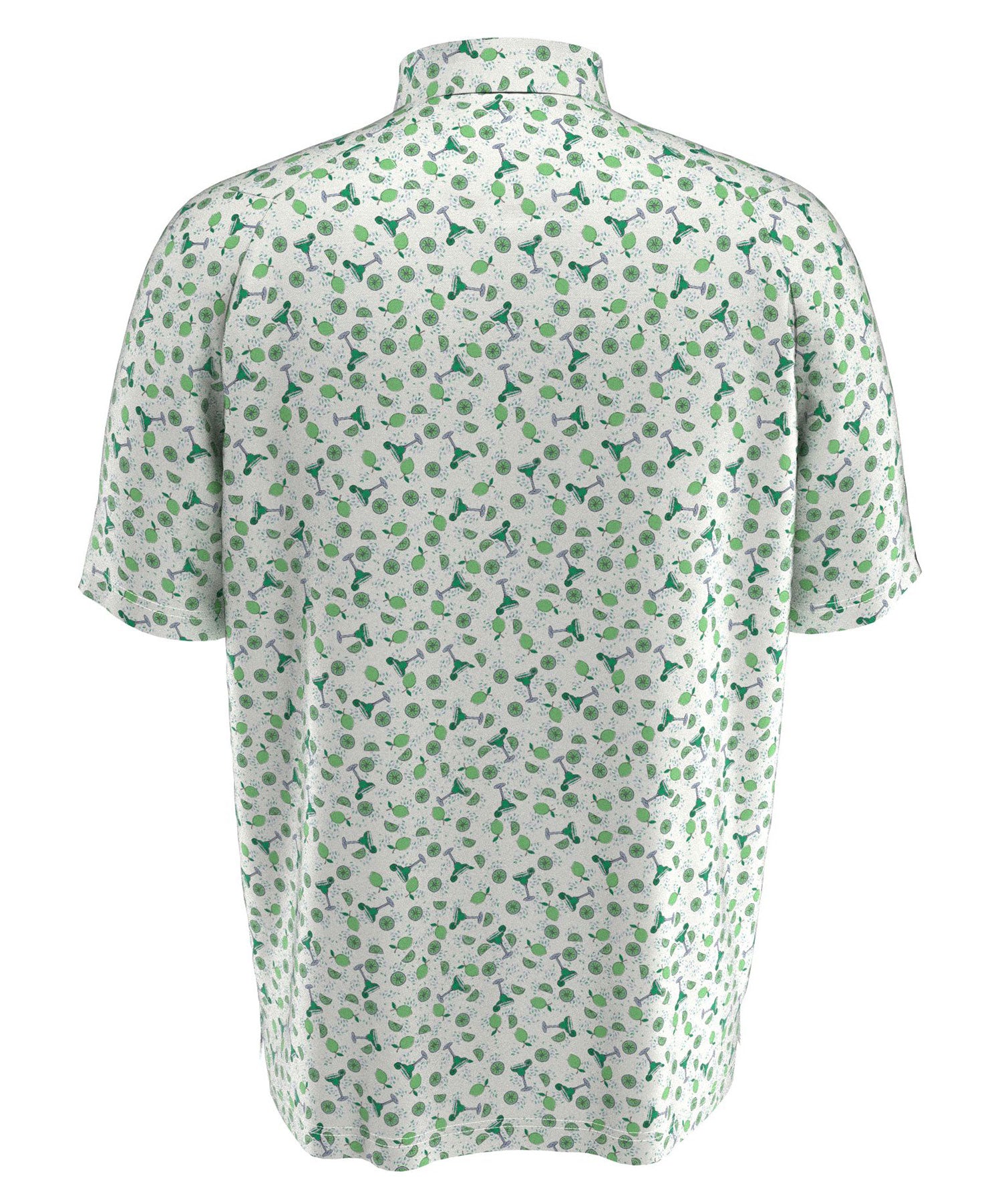 Mens Lizard King Flower Print Short Sleeve Shirt in Mint